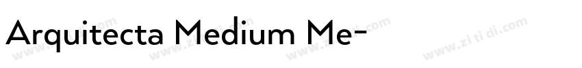 Arquitecta Medium Me字体转换